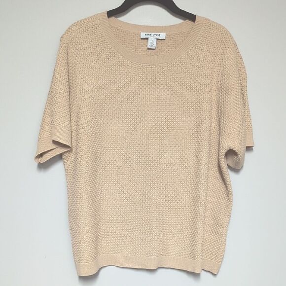 Nine West Light Tan Knit Top - Picture 1 of 6